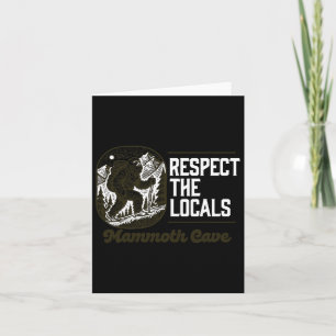Mammoth Cave Respecteer de lokale Bigfoot Sasquatc Kaart