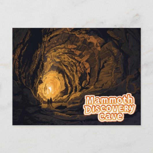Mammoth Discovery Cave Tour Kunst Briefkaart (Voorkant)