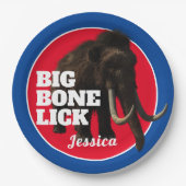 Mammoth en Big Bone Lick   Papieren Bordje (Voorkant)