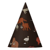 Mammoth Era: Prehistorisch thema patroon. Feesthoedjes (Links)