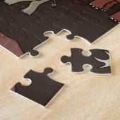Mammoth Era: Prehistorisch thema patroon. Legpuzzel (Zijkant)