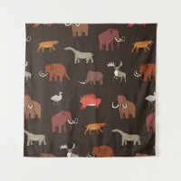 Mammoth Era: Prehistorisch thema patroon.