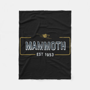Mammoth Est 1953 Ski Voor Bergskiërs  Fleece Deken