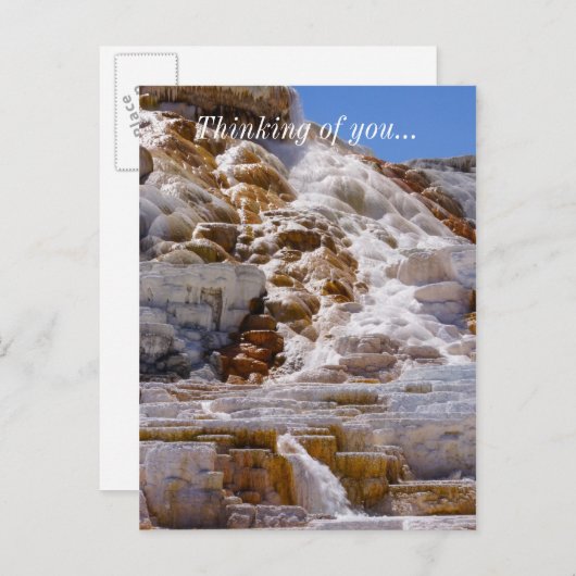 Mammoth Hot Springs Briefkaart (Voorkant / Achterkant)