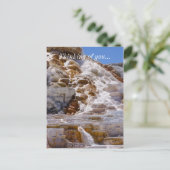 Mammoth Hot Springs Briefkaart (Staand voorkant)