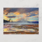 Mammoth Hot Springs Briefkaart (Voorkant)