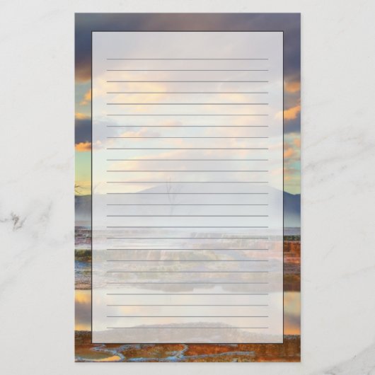 Mammoth Hot Springs Briefpapier (Voorkant)