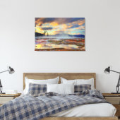 Mammoth Hot Springs Canvas Afdruk (Insitu (Slaapkamer))