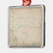 Mammoth Hot Springs en Vicinity 2 Metalen Ornament (Links)