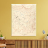 Mammoth Hot Springs en Vicinity Canvas Afdruk (Insitu (Woonkamer))