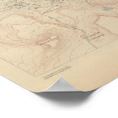 Mammoth Hot Springs en Vicinity Poster (Hoek)