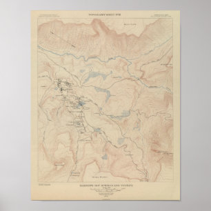 Mammoth Hot Springs en Vicinity Poster