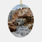 Mammoth Hot Springs in Yellowstone National Park Keramisch Ornament (Rechts)