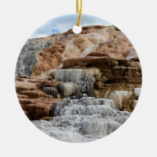 Mammoth Hot Springs in Yellowstone National Park Keramisch Ornament