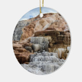 Mammoth Hot Springs in Yellowstone National Park Keramisch Ornament (Links)