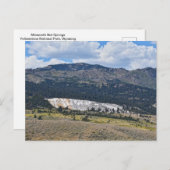 Mammoth Hot Springs Panorama, Yellowstone, Wyoming Briefkaart (Voorkant / Achterkant)