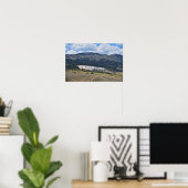 Mammoth Hot Springs Panorama, Yellowstone, Wyoming Poster (Thuiskantoor)