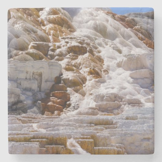 Mammoth Hot Springs Stenen Onderzetter (Voorkant)