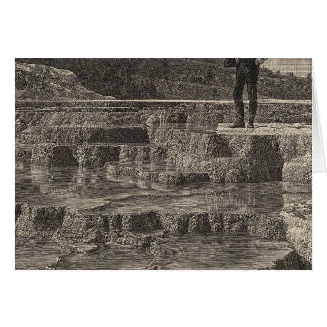 Mammoth Hot Springs-uitzicht (Voorkant Horizontaal)