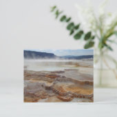 Mammoth Hot Springs Yellowstone Briefkaart (Staand voorkant)