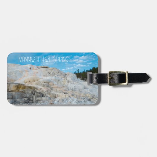 Mammoth Hot Springs Yellowstone National Park Bagagelabel (Voorkant horizontaal)
