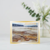 Mammoth Hot Springs, Yellowstone National Park Briefkaart (Staand voorkant)