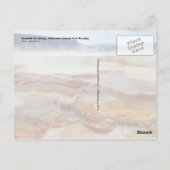 Mammoth Hot Springs, Yellowstone National Park Briefkaart (Achterkant)
