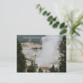 Mammoth Hot Springs, Yellowstone National Park Briefkaart (Staand voorkant)