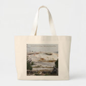 Mammoth Hot Springs, Yellowstone National Park Grote Tote Bag (Voorkant)