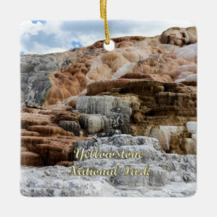 Mammoth Hot Springs, Yellowstone National Park Keramisch Ornament