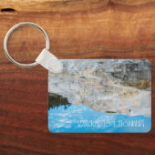 Mammoth Hot Springs Yellowstone National Park Sleutelhanger (Achterkant)