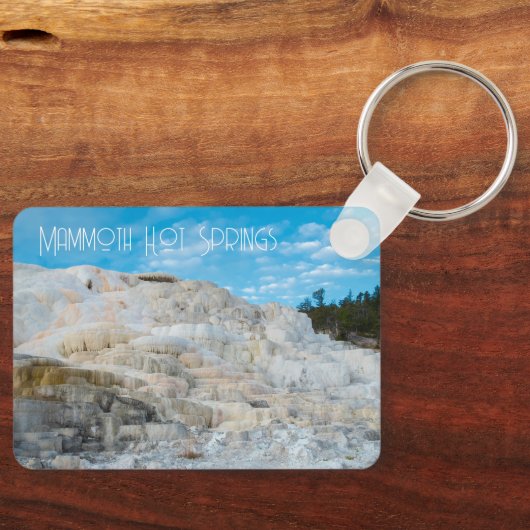 Mammoth Hot Springs Yellowstone National Park Sleutelhanger (Voorkant)