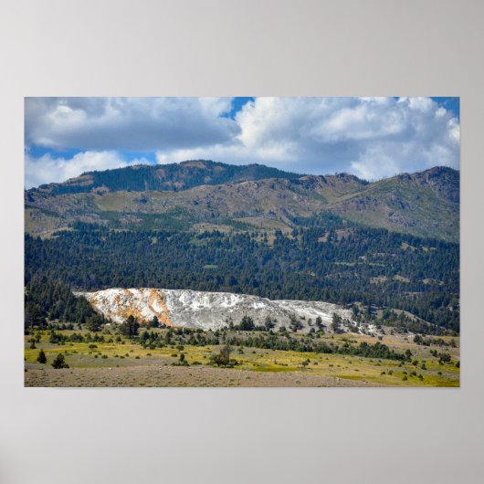 Mammoth Hot Springs, Yellowstone, Wyoming Poster (Voorkant)