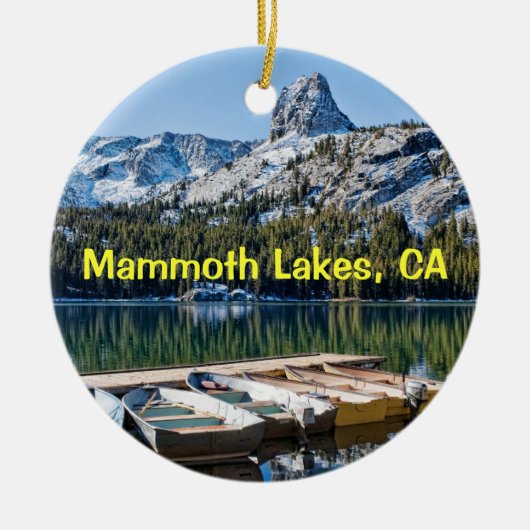 Mammoth Lakes Aandenken Keramisch Ornament (Voorkant)