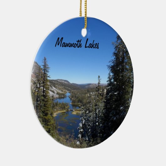 Mammoth Lakes, CA Keramisch Ornament (Rechts)