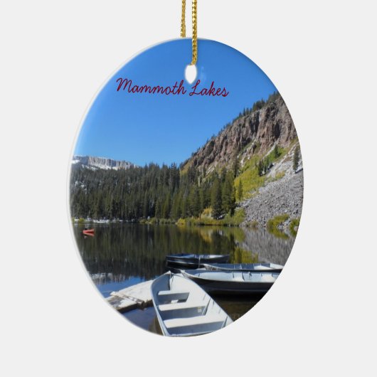 Mammoth Lakes, CA Keramisch Ornament (Rechts)