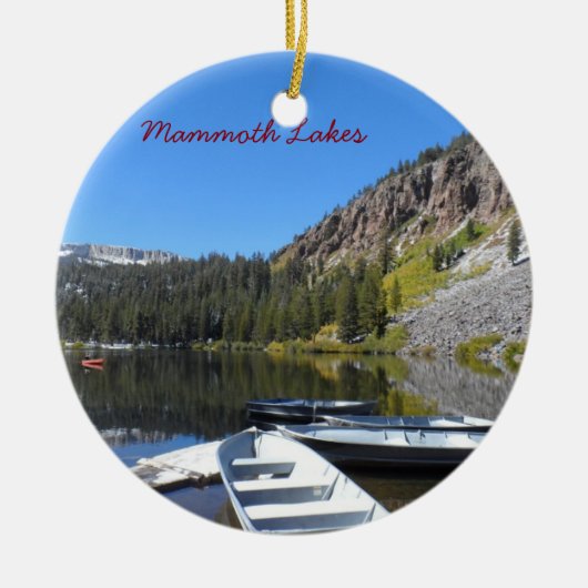 Mammoth Lakes, CA Keramisch Ornament (Voorkant)