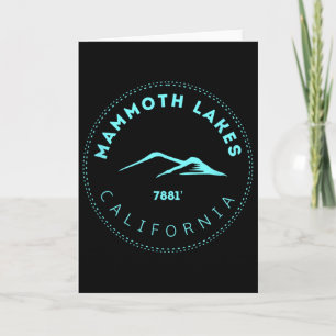 Mammoth Lakes California Bergstad - Verhoogd Kaart