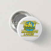 Mammoth Lakes California Ski logo in het Nederland Ronde Button 3,2 Cm (Voorkant /achterkant)