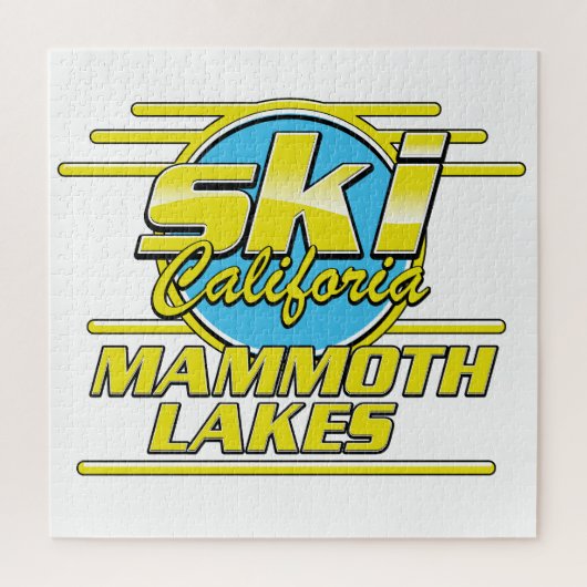 Mammoth Lakes California Ski logo Legpuzzel (Verticaal)