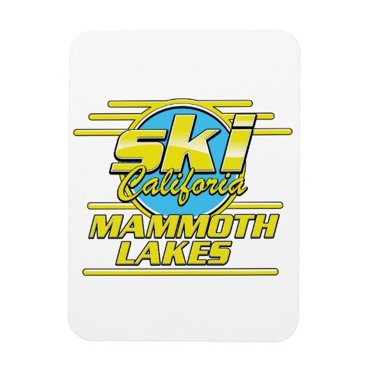 Mammoth Lakes California Ski logo Magneet (Verticaal)