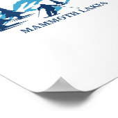 Mammoth Lakes California Ski Resort Skiër _ Poster (Hoek)