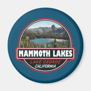 Mammoth Lakes California Travel Art Emblem Magneet