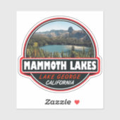 Mammoth Lakes California Travel Art Emblem Sticker (Vel)
