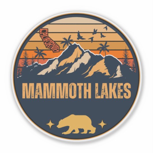 Mammoth Lakes, Californië Sticker (Voorkant)