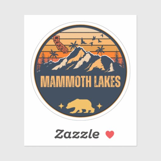Mammoth Lakes, Californië Sticker (Vel)