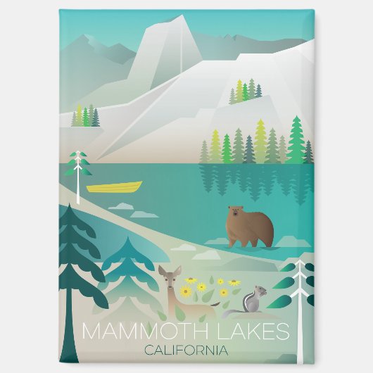 Mammoth Lakes koelkastmagneet Magneet (Voorkant)