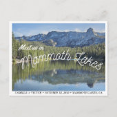 Mammoth Lakes Wedding Save the Date Briefkaart (Voorkant)
