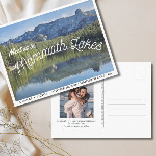 Mammoth Lakes Wedding Save the Date Briefkaart