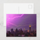 Mammoth Lightning Strike Over Midtown NYC Skyline Briefkaart (Voorkant / Achterkant)